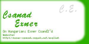 csanad exner business card